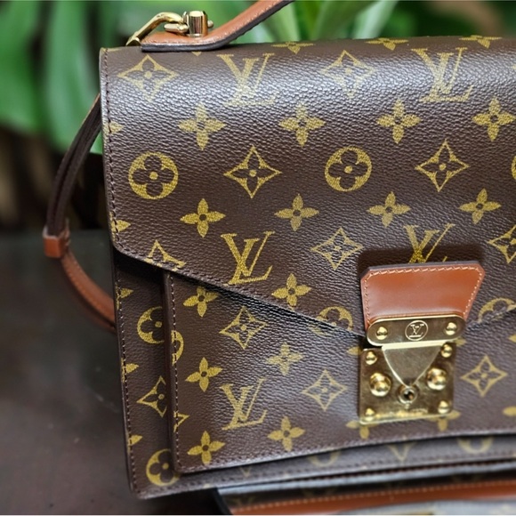 EUC AUTHENTIC LOUIS VUITTON MONOGRAM MONCEAU CROSSBODY VINTAGE *SR00**W/COA - Picture 11 of 13